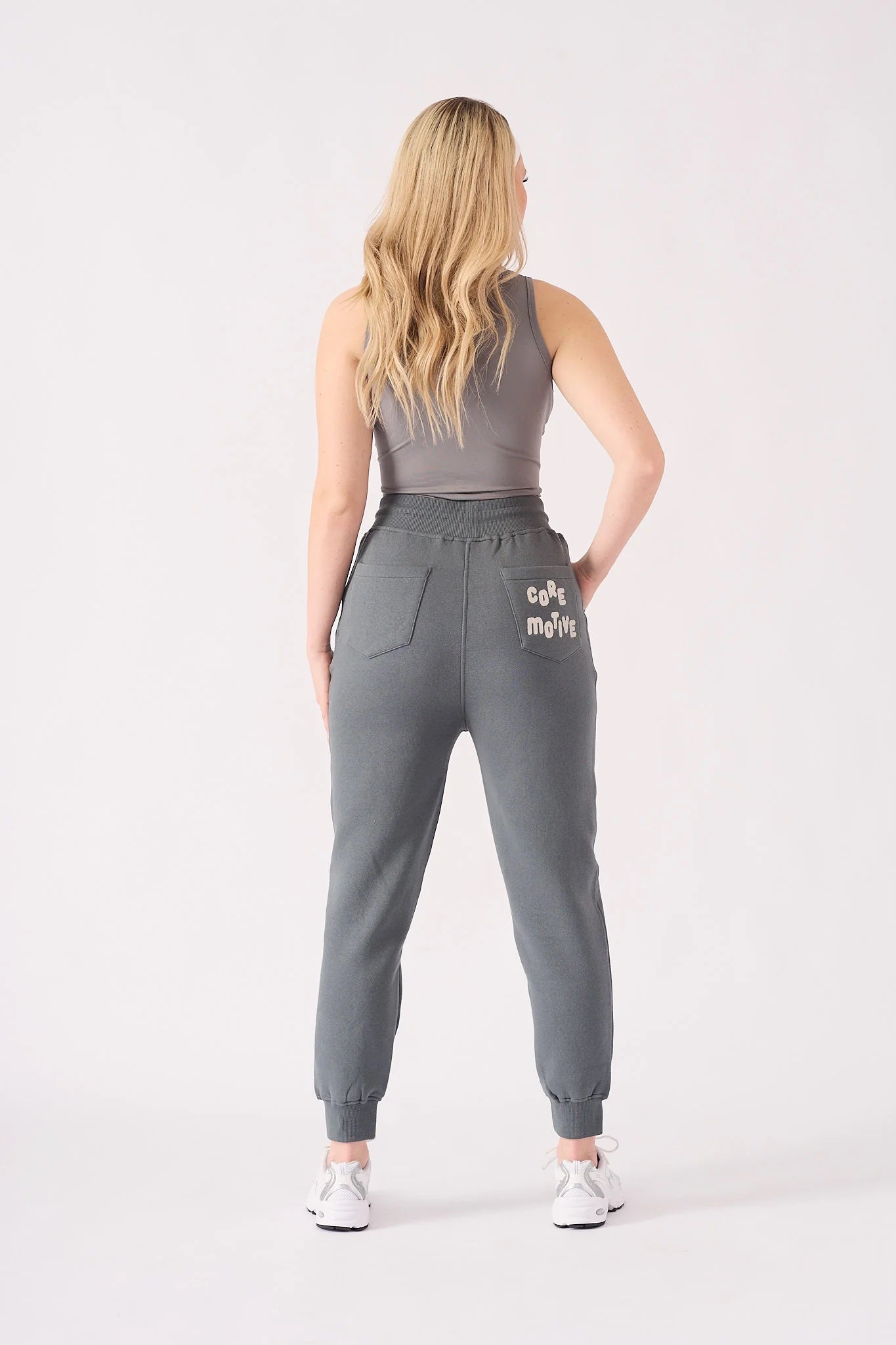 JMOJO Grey Tapered Stylish jogger pants for women